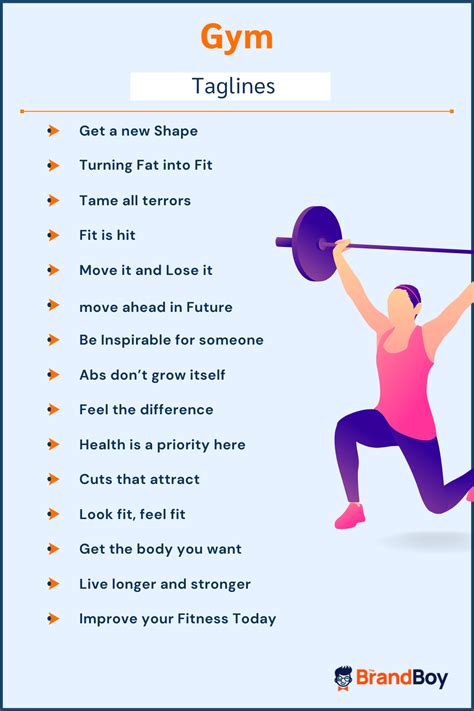 gym taglines